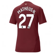 Manchester City Matheus Nunes #27 Tredjedrakt Kvinner 2024-25 Kortermet